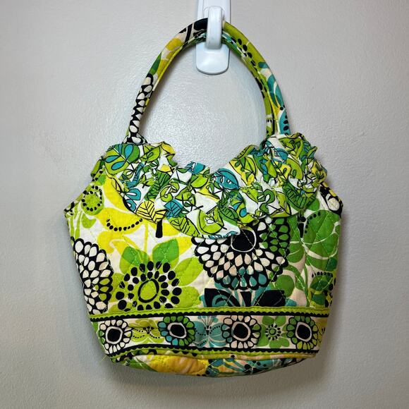 Vera Bradley Limes Up Mini Double Strap Handbag Purse - Picture 6 of 6